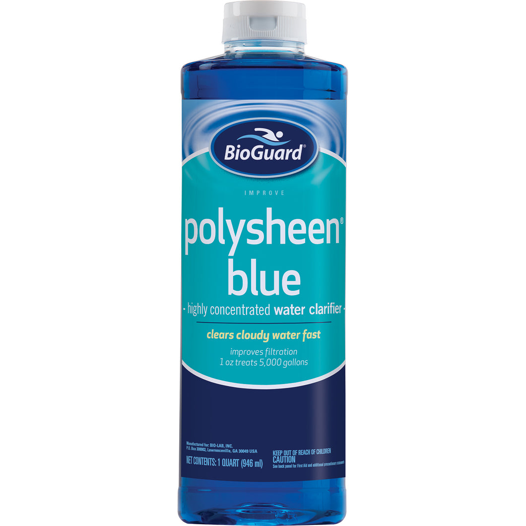 BioGuard Polysheen Blue Pool Water Clarifier