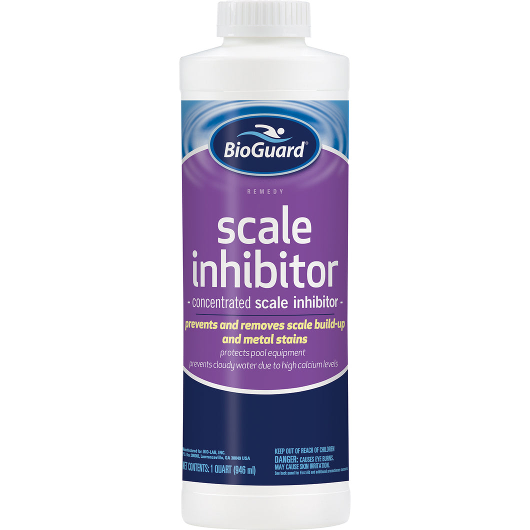 BioGuard Swimming Pool Scale Inhibitor to remove buildup and metal staining