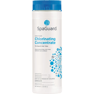 Quick dissolving spa chlorine sanitizer granules
