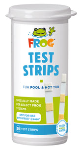 Frog water testing strips for pool and spa