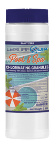 LeisureQuip Pool & Spa Chlorine Concentrate 2lb with ScumBoat & Pool & Hot Tub Log Book