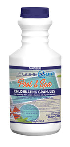LeisureQuip Pool & Spa Chlorine Concentrate 5lb with ScumBoat & Pool & Hot Tub Log Book