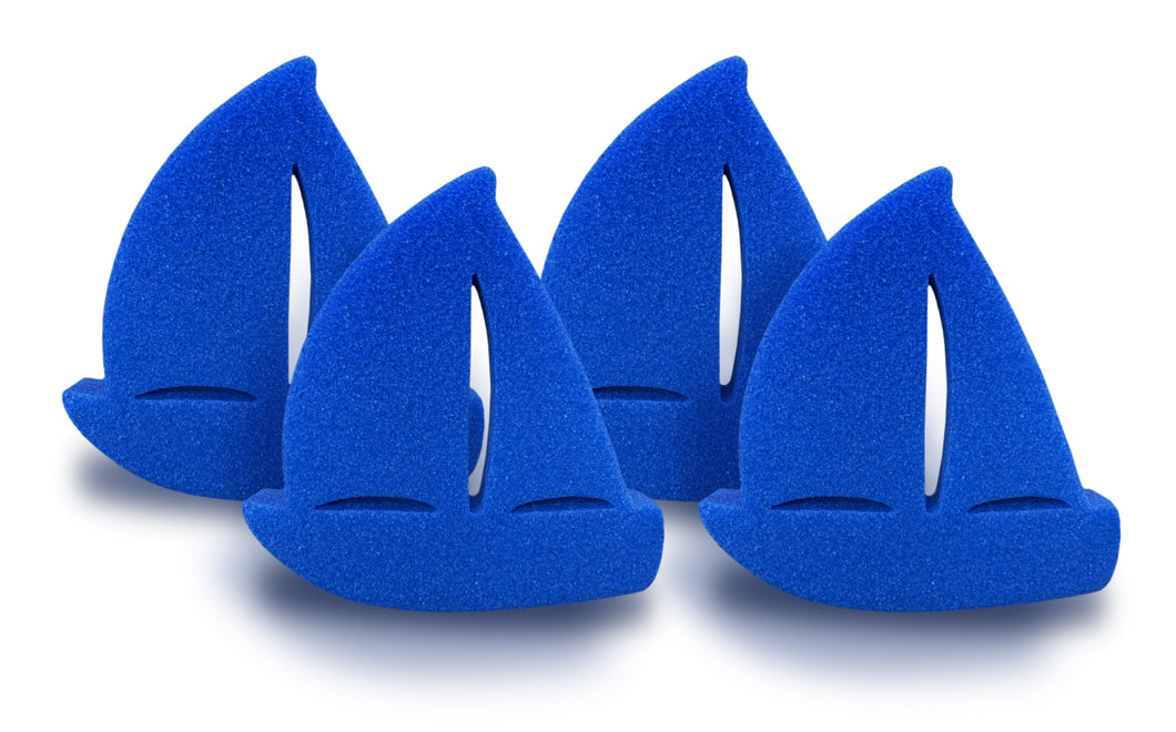 ScumBoat Deluxe Blue Scum Absorber for Hot Tubs and Pools 4 Pack
