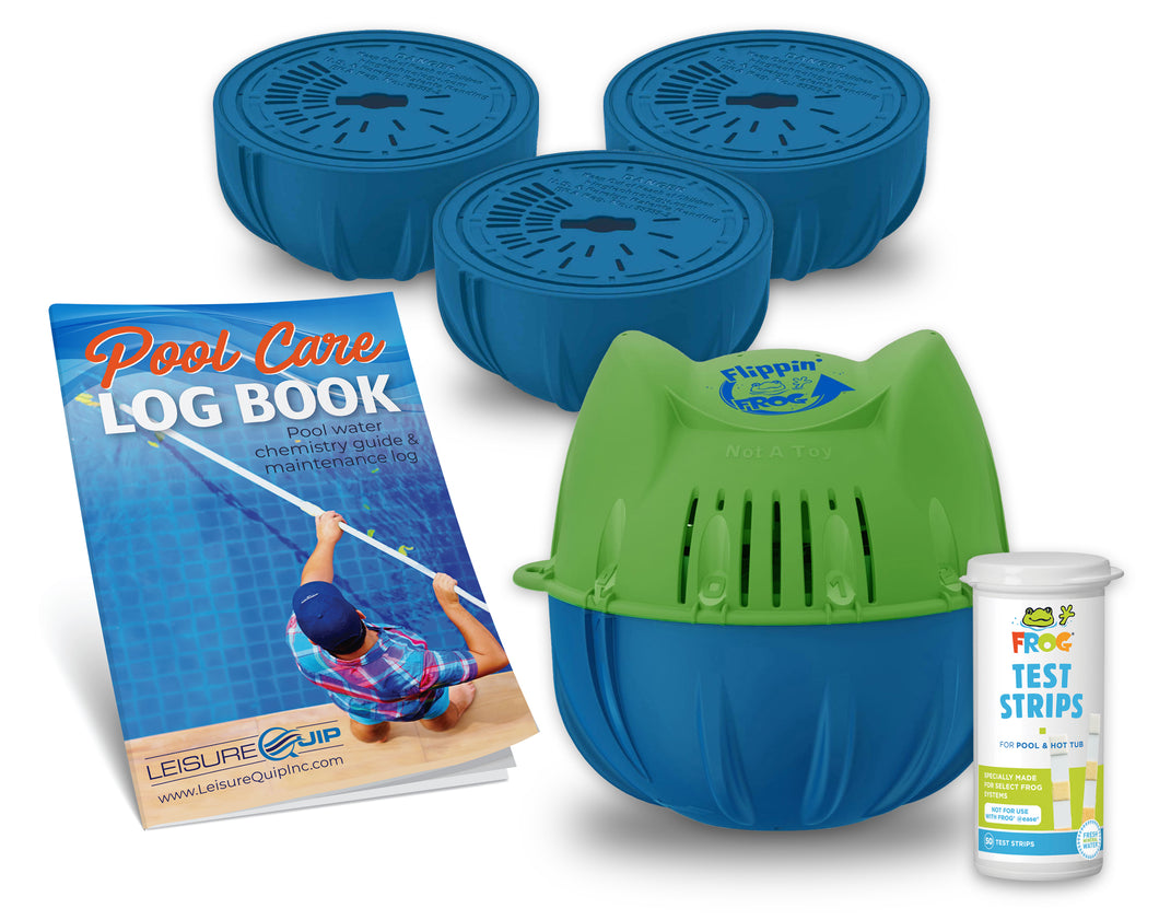 Flippin' Frog swimming pool chlorine and mineral floating dispenser