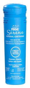Frog Serene Replacement Blue Spa Mineral Cartridge with Scum Absorber and Hot Tub Care E-Book