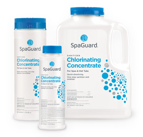 SpaGuard chlorine concentrate sanitizer for hot tubs